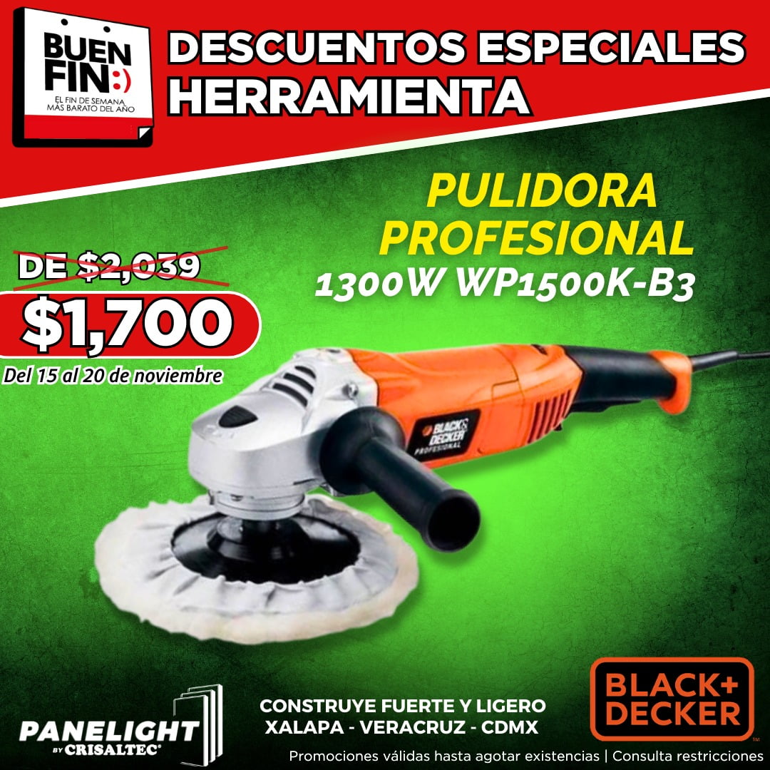 Pulidora Profesional BlackAndDecker