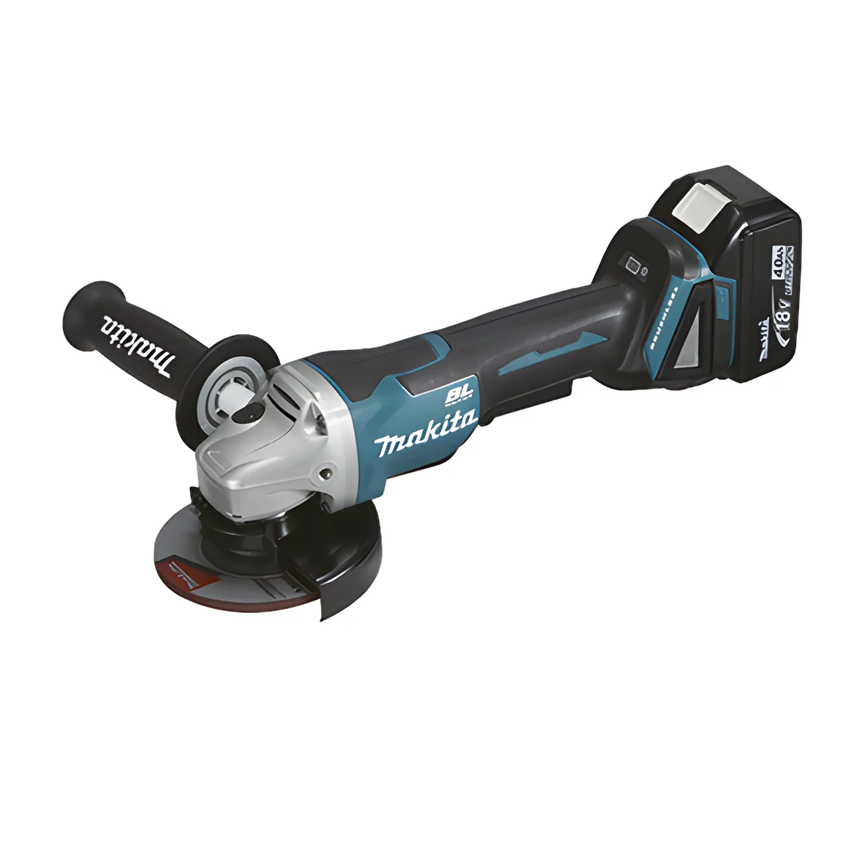 Esmeriladora angular inalámbrica Makita DGA458RTE