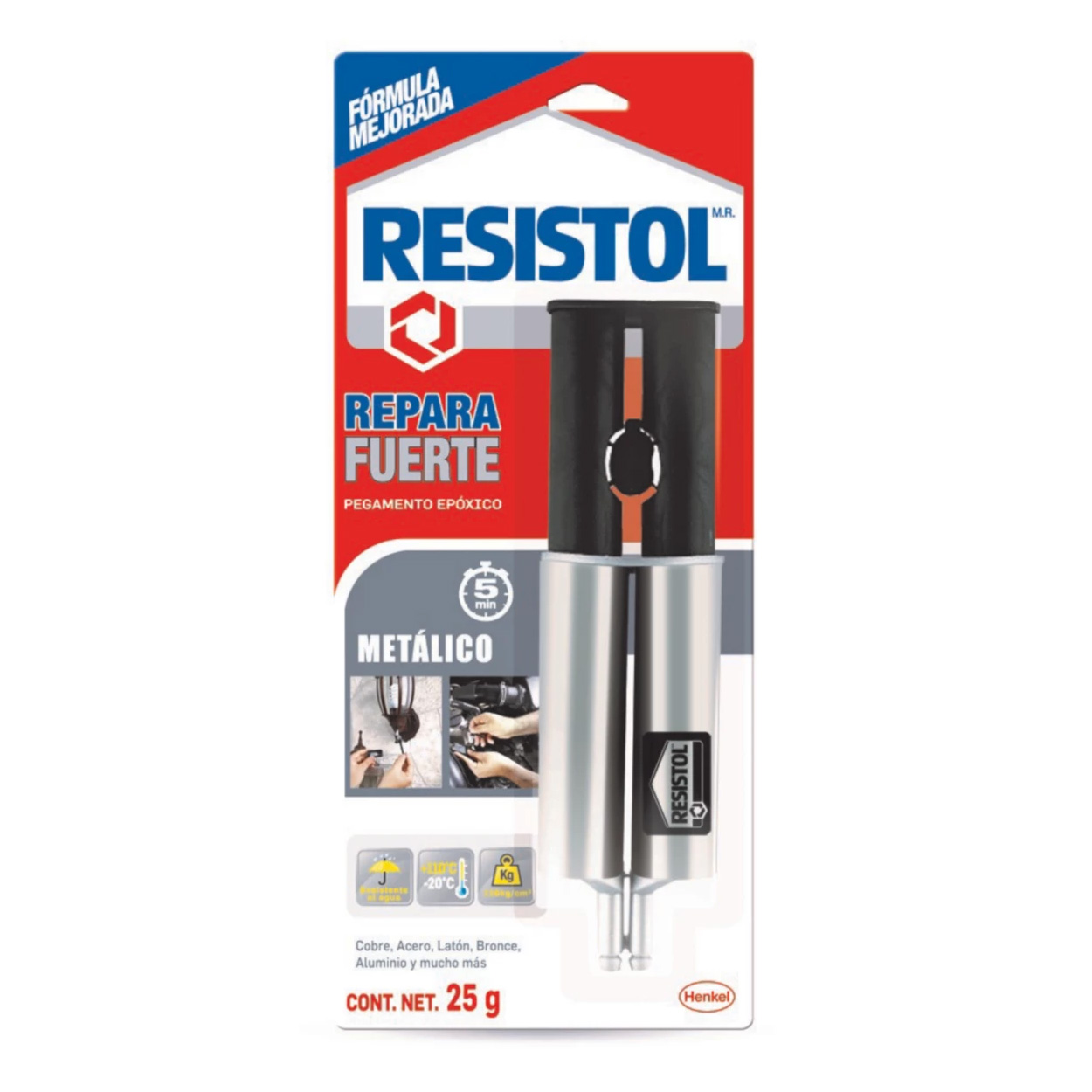 RESISTOL REPARA FUERTE METÁLICO